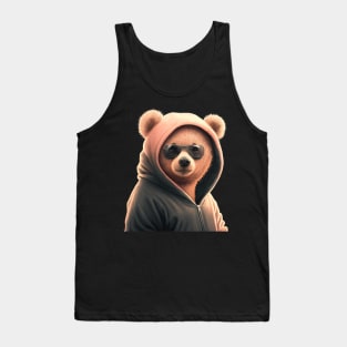 Bear in a hoodie Tank Top